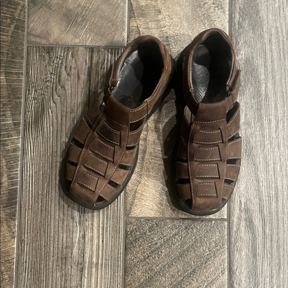 Bass Brown Leather fisherman Sandals main image 3